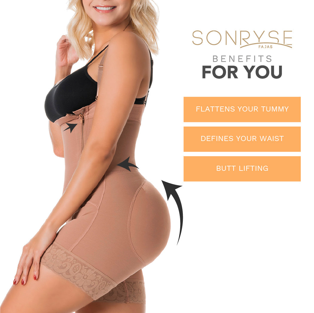 Fajas Colombianas Postpartum Stage 2 Lipo Compression Garment – Open Bust Tummy Tuck Shapewear | Powernet
