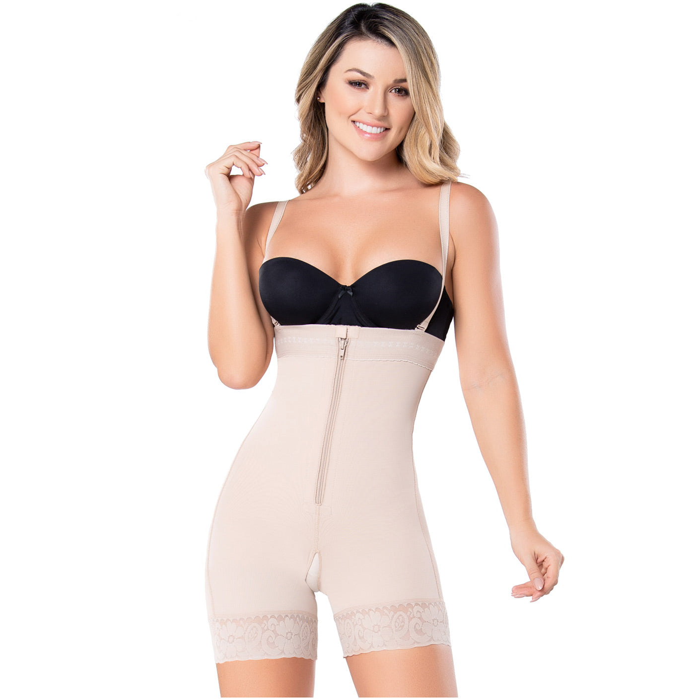 Women's Strapless Bodysuit Tummy Control Shapewear – Colombian Postpartum Girdle | Powernet Compression