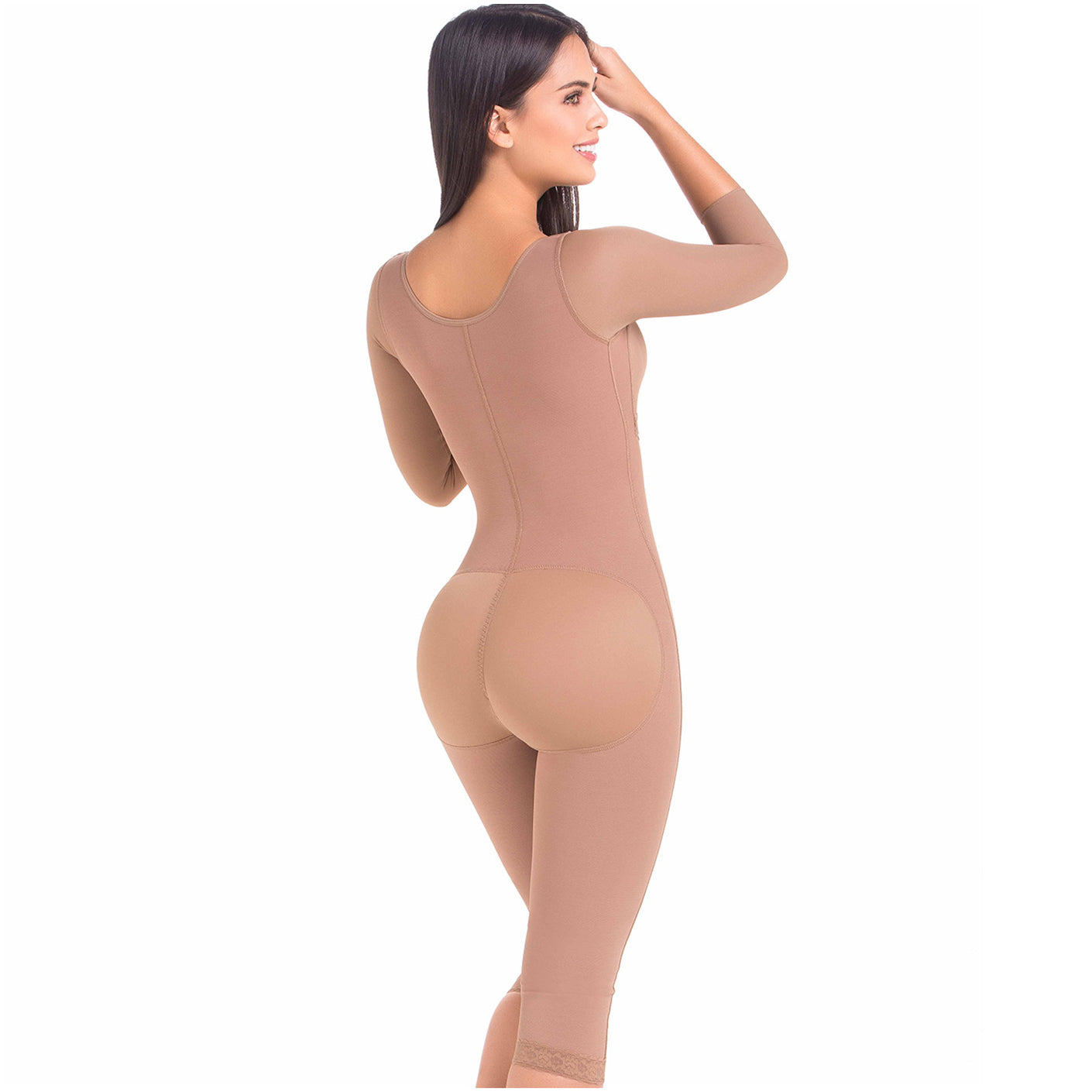Post-Surgery Full Body Shapewear with Sleeves – Firm Compression