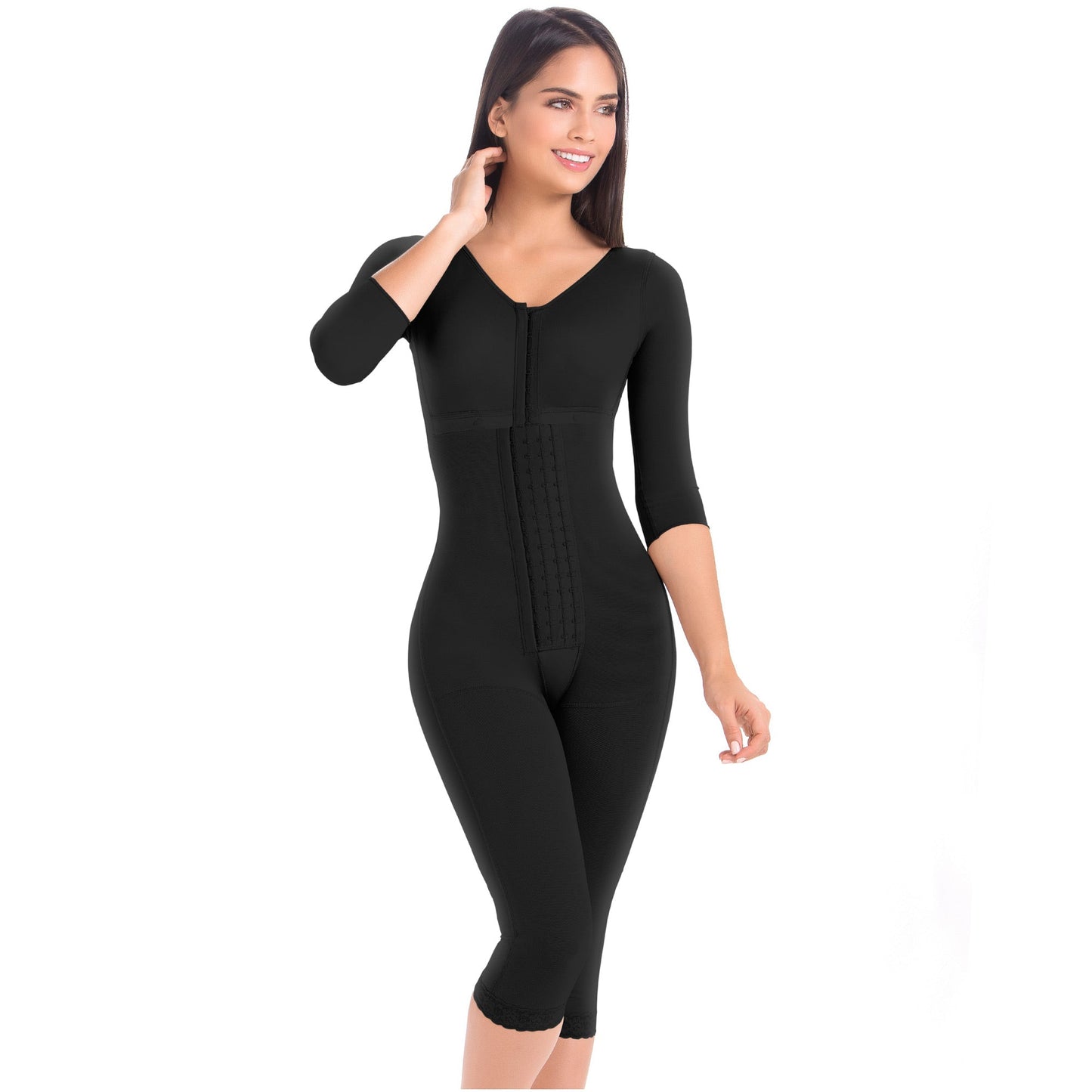 Post-Surgery Full Body Shapewear with Sleeves – Firm Compression