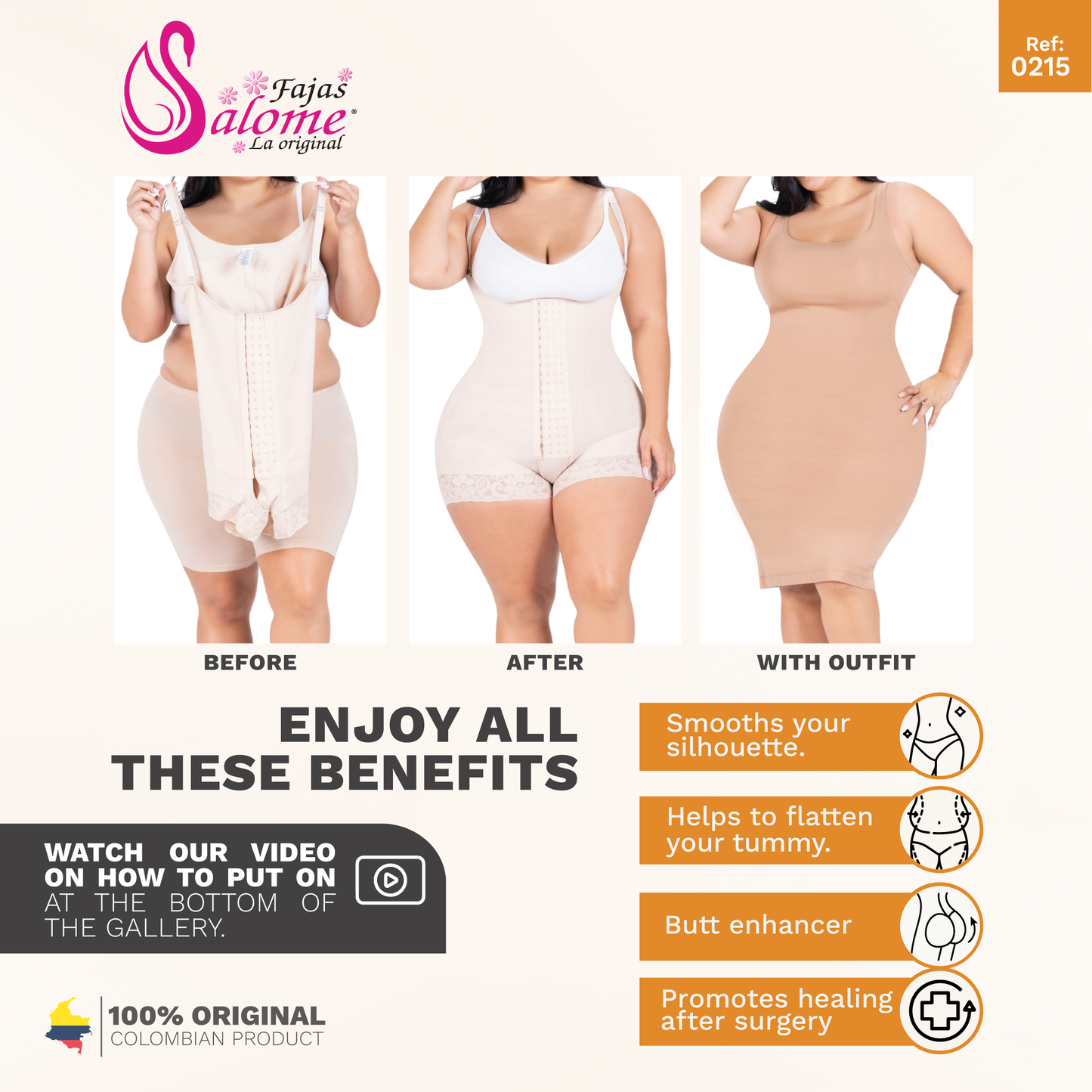 Postpartum Body Shaper | Strapless Tummy Control & Butt Lifting Shapewear