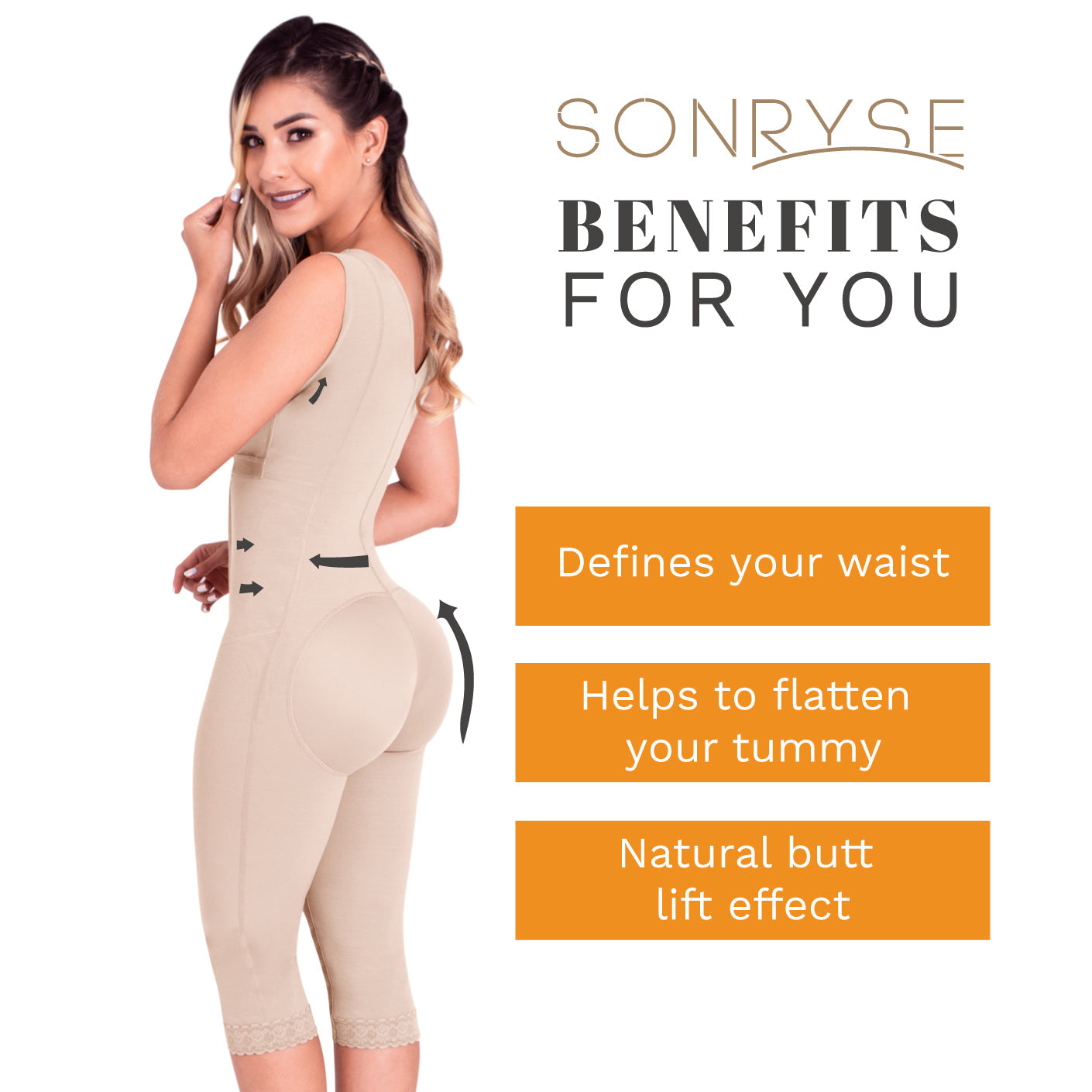 Colombian Full Body Shaper with Built-in Bra – Post-Surgery, Butt Lifting & Tummy Control