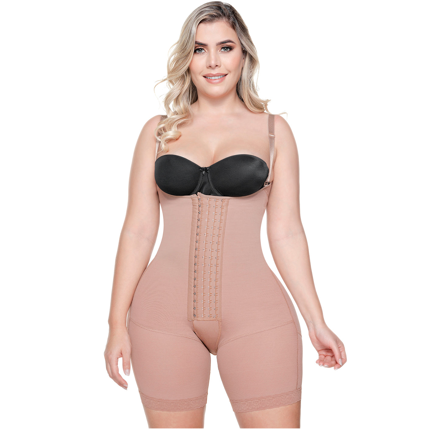 Postpartum Post-Surgery Compression Garment | Tummy Control Butt Lifter Body Shaper | Daily Use Open Bust Shapewear | Powernet