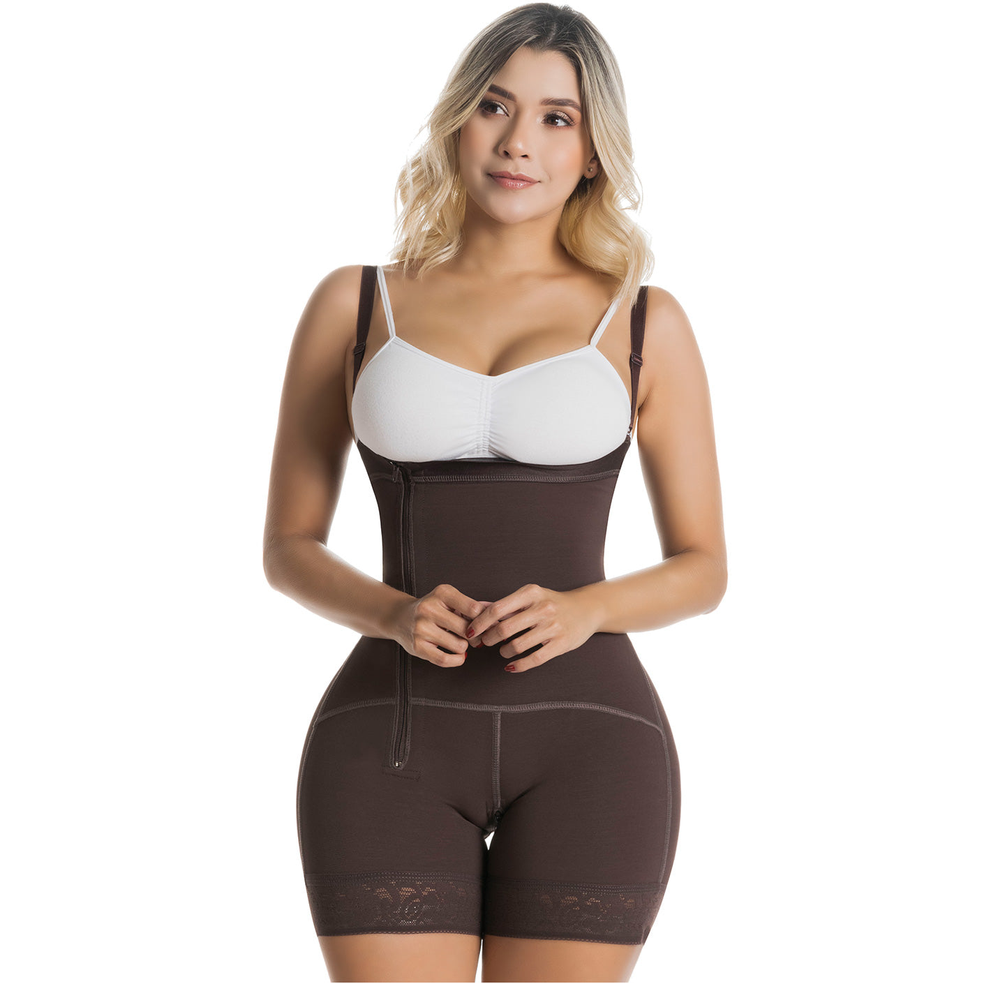 Fajas Colombianas Postpartum Stage 2 Lipo Compression Garment – Open Bust Tummy Tuck Shapewear | Powernet