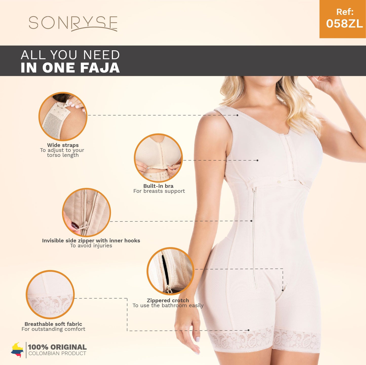 Colombian Shapewear – Postpartum & Post-Surgery Stage 2 Fajas Colombianas