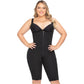 Tummy Control Open Bust Bodysuit – Knee-Length Stage 1 Faja Shapewear for Women