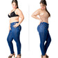 Fajas SONRYSE 010 | Colombian Shapewear Knee Lenght with Built-in bra & High Back | Post Surgery and Postpartum Use - Pal Negocio