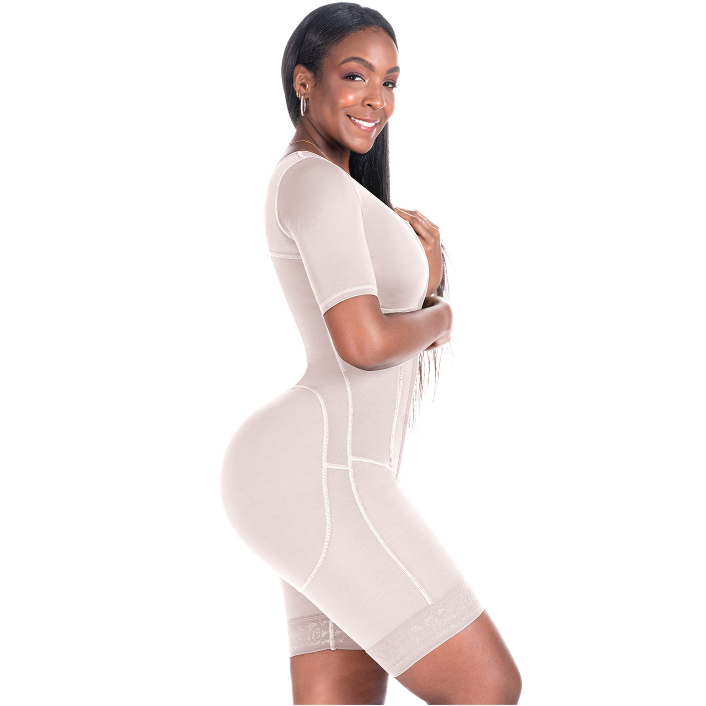 Colombian Post-Surgery Compression Garment - Sleeves & Built-in Bra