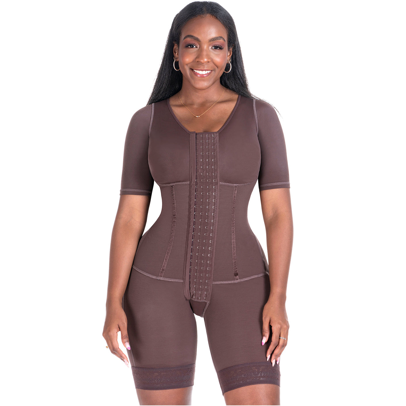 Colombian Post-Surgery Compression Garment - Sleeves & Built-in Bra