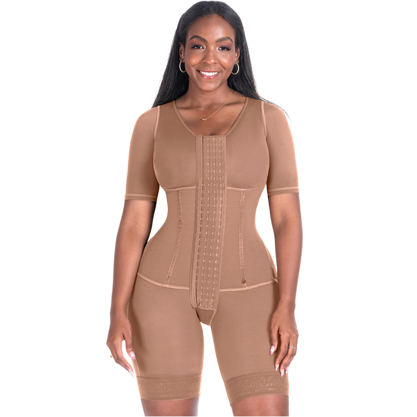 Colombian Post-Surgery Compression Garment - Sleeves & Built-in Bra