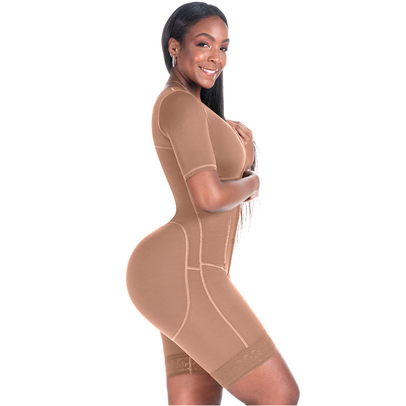 Colombian Post-Surgery Compression Garment - Sleeves & Built-in Bra
