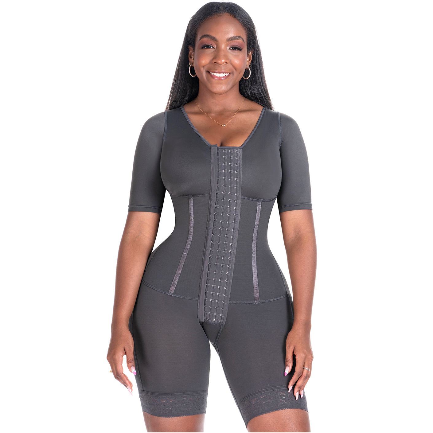 Colombian Post-Surgery Compression Garment - Sleeves & Built-in Bra