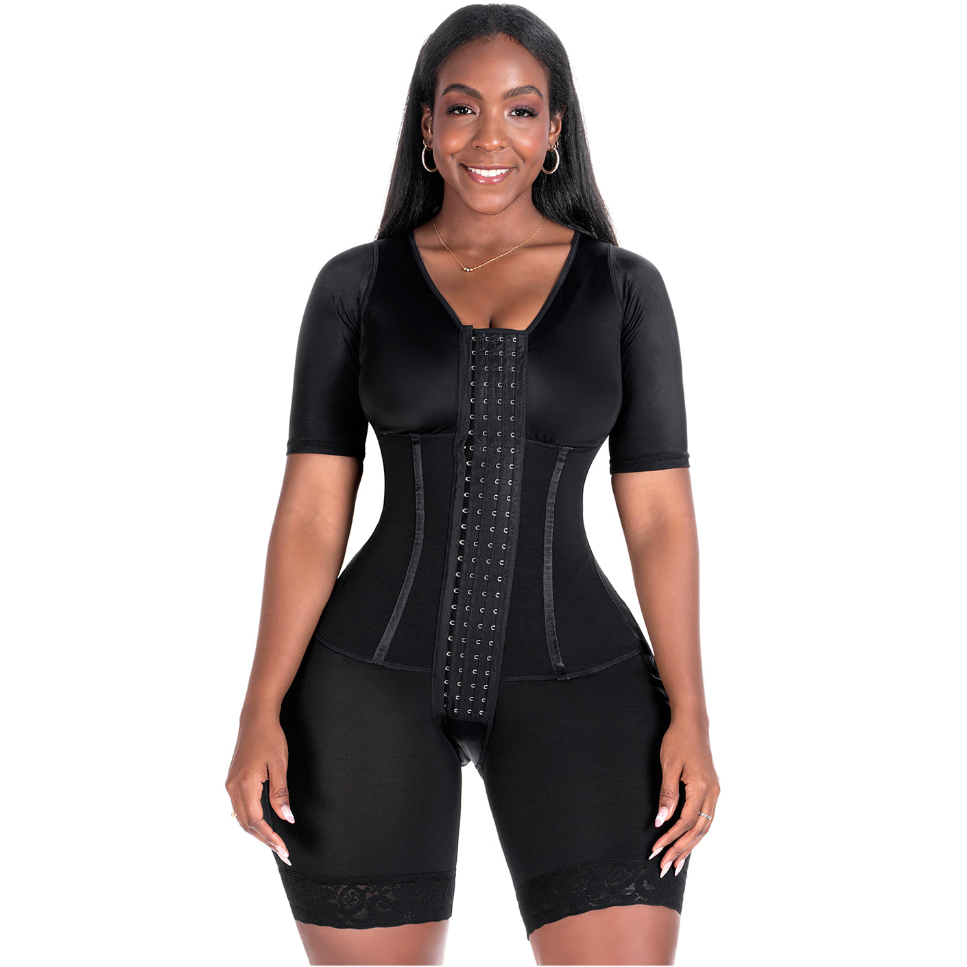 Colombian Post-Surgery Compression Garment - Sleeves & Built-in Bra