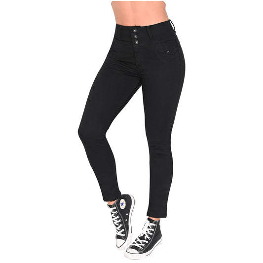 High-Rise Bum Lift Colombian Skinny Jeans – Sculpting Ankle Fit