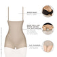 Open Bust Tummy Control Shapewear Bodysuit – Daily Use Compression Shorts for Women