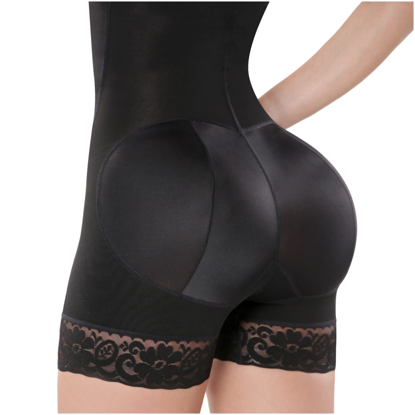 Open Bust Mid-Thigh Postpartum Compression Shapewear – Girdle After Pregnancy & Butt-Lifting Body Shaper