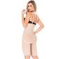 Postpartum Butt Lifter Tummy Control Capri Shapewear – Open Bust Knee-Length Body Shaper | Powernet Compression