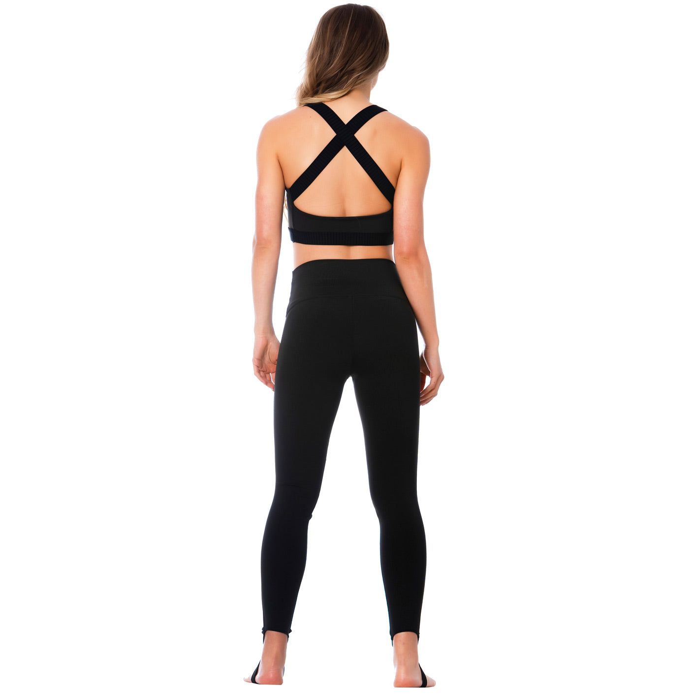 Criss-Cross Black Sports Bra for Women – Supportive, Stylish & Breathable