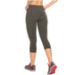 Flexmee 944201 Mid Rise Capri Leggings for Women | Polyamide - Pal Negocio