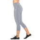 Flexmee 944210 Liberty Mid Rise Capri Leggings for Women | Supplex - Pal Negocio