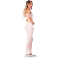 High-Rise Shimmer Pink Sports Leggings for Women – Stretchy, Sculpting & Stylish