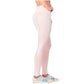 High-Rise Shimmer Pink Sports Leggings for Women – Stretchy, Sculpting & Stylish