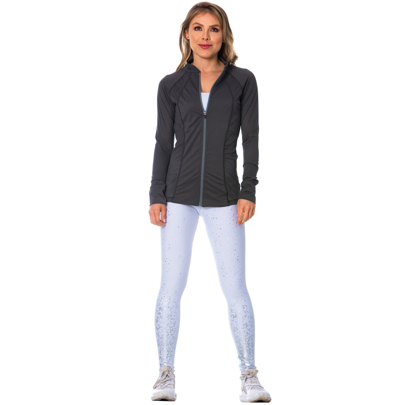 Through Gray Sports Jacket for Women – Lightweight, Breathable & Stylish