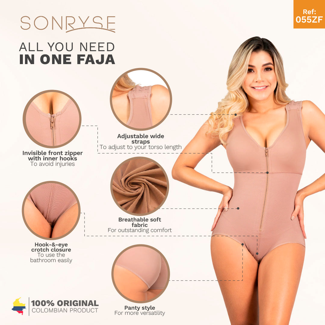Panty Bodysuit Shapewear - Built-in Bra, Postpartum & Daily Support