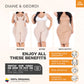 Open Bust Mid-Thigh Postpartum Compression Shapewear – Girdle After Pregnancy & Butt-Lifting Body Shaper