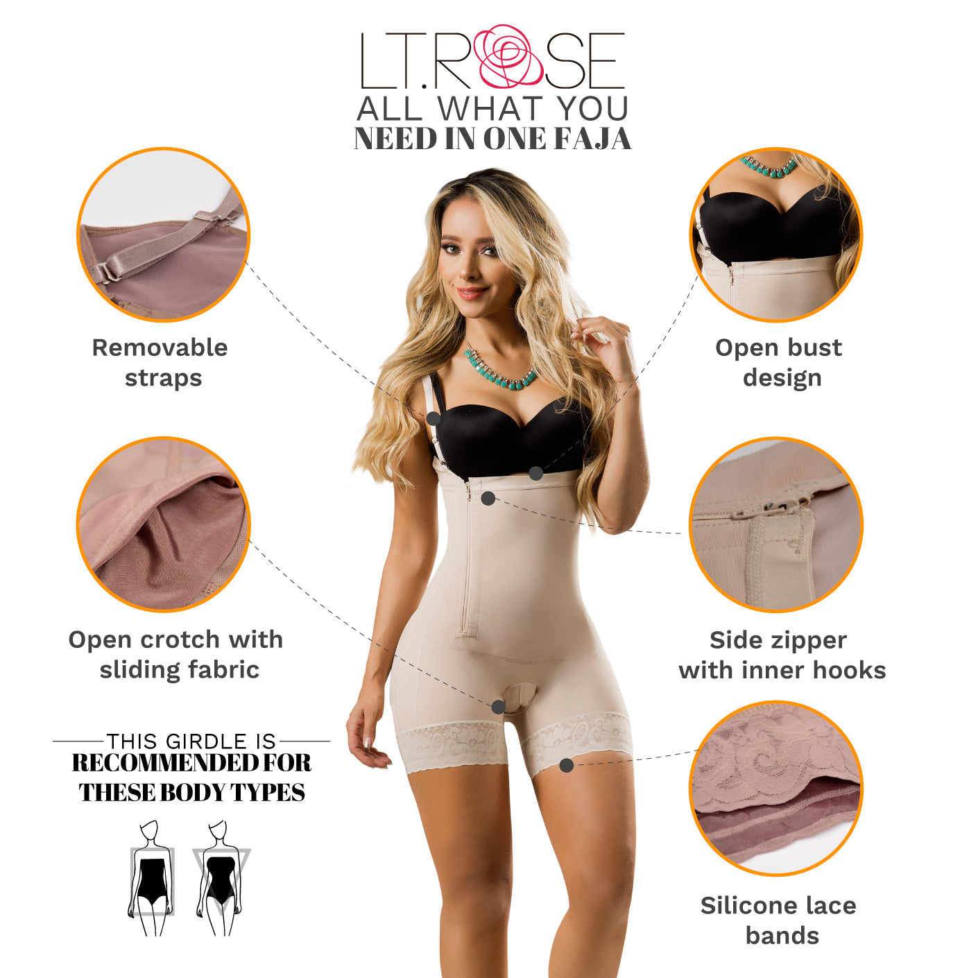 Open Bust Butt-Lifting Colombian Shapewear – Daily & Postpartum