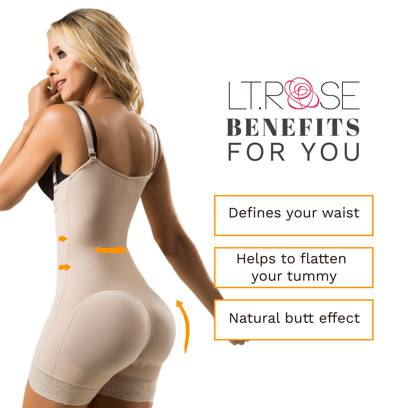 Open Bust Butt-Lifting Colombian Shapewear – Daily & Postpartum