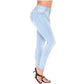 Skinny Colombian Butt Lifter Jeans | Removable Padded Push-Up Denim