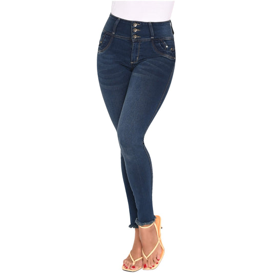Colombian Butt Lifter Skinny Jeans - High-Waisted Sculpting Fit