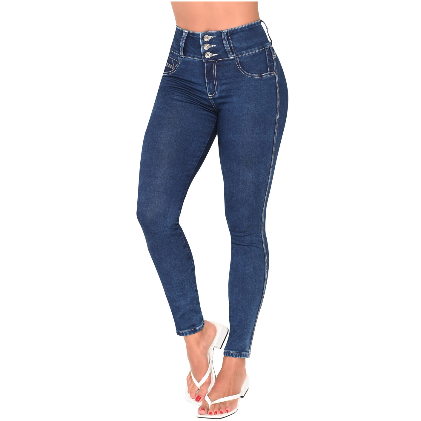 Colombian Butt Lifter Skinny Jeans - High-Waisted Sculpting Denim