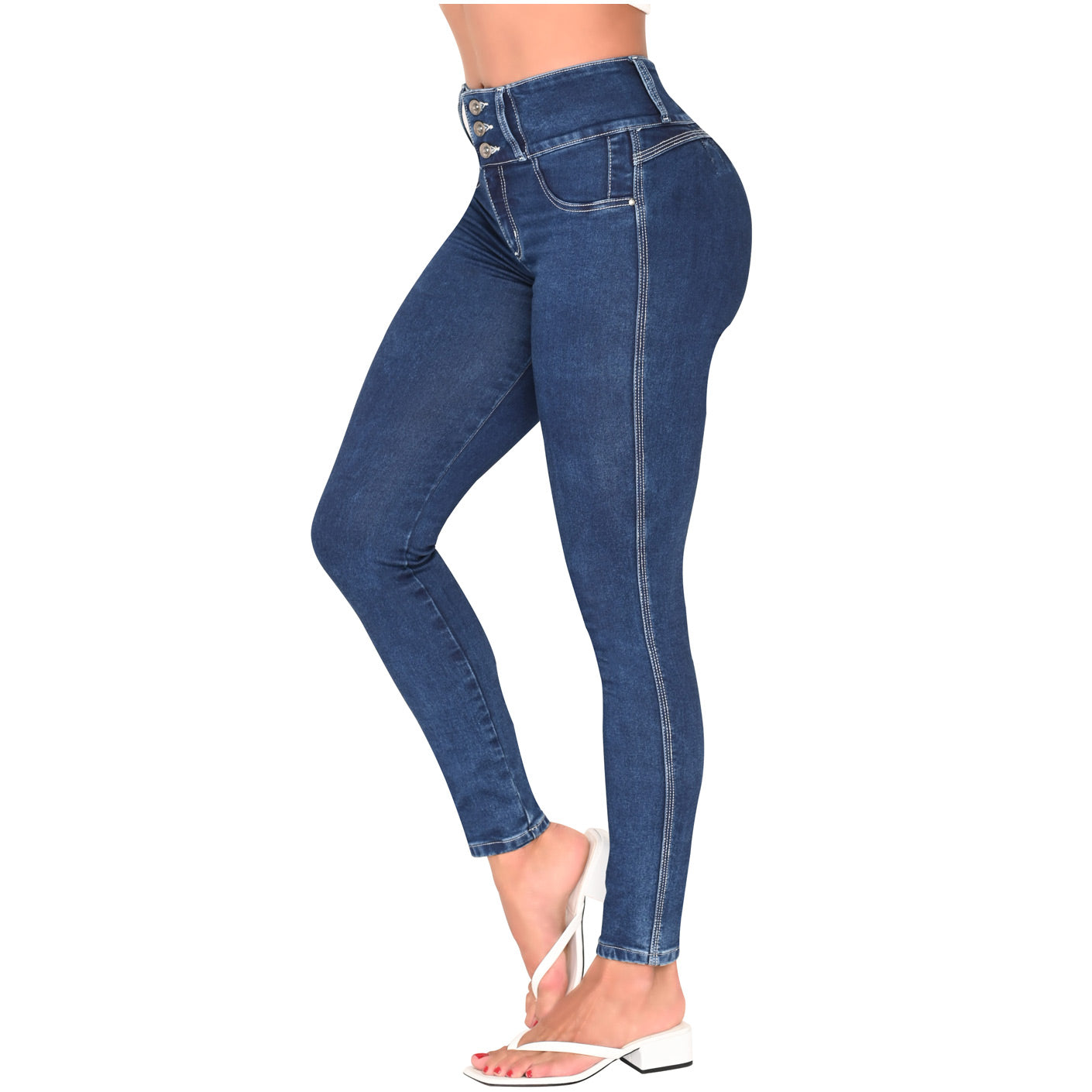 Colombian Butt Lifter Skinny Jeans - High-Waisted Sculpting Denim