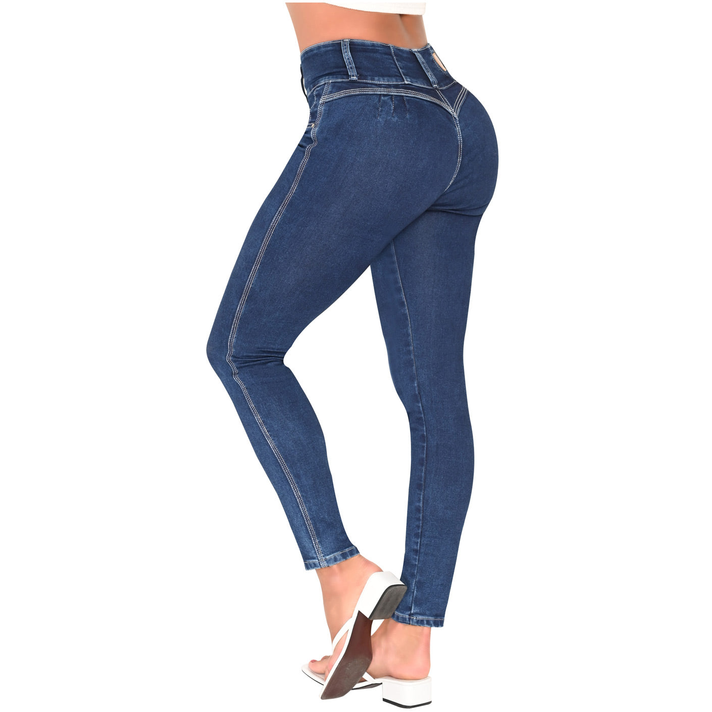 Colombian Butt Lifter Skinny Jeans - High-Waisted Sculpting Denim