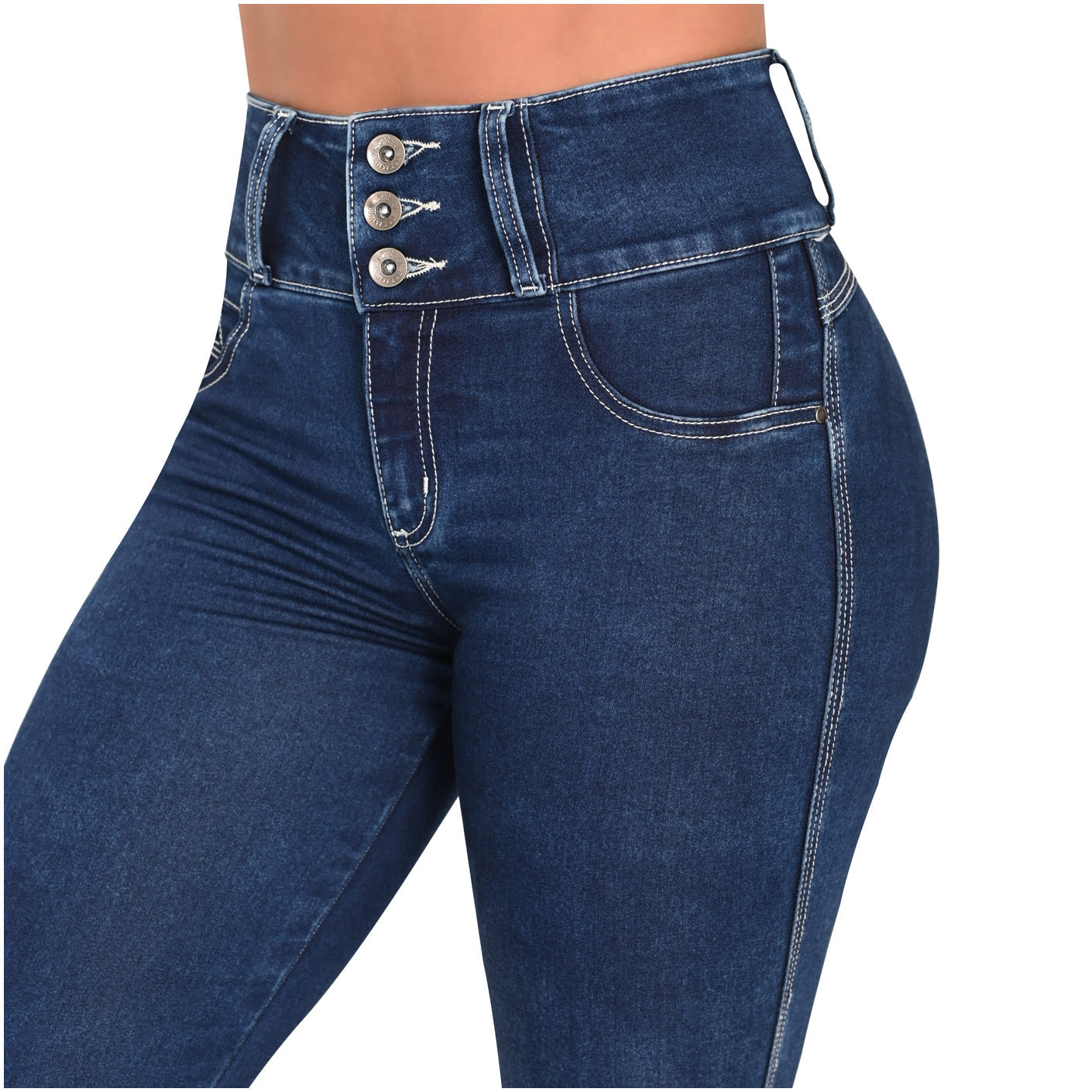 Colombian Butt Lifter Skinny Jeans - High-Waisted Sculpting Denim