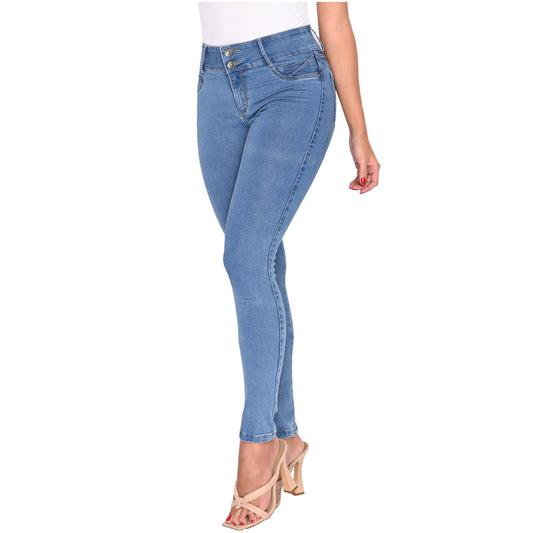 Colombian Butt Lifter Skinny Jeans - High-Waisted Sculpting Denim