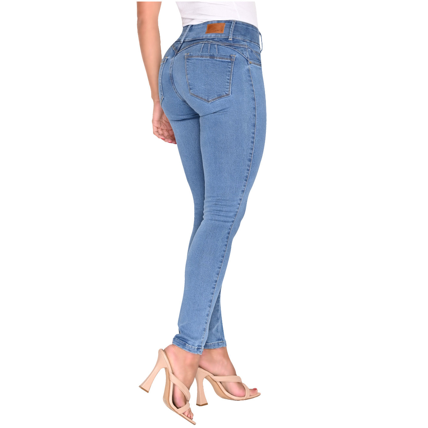 Colombian Butt Lifter Skinny Jeans - High-Waisted Sculpting Denim