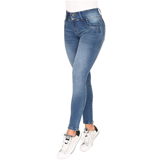 Butt Lifter Skinny Colombian Jeans - Sculpting Denim for Women