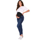 Maternity Skinny Jeans – Stretchy Baby Bump Support & Comfort