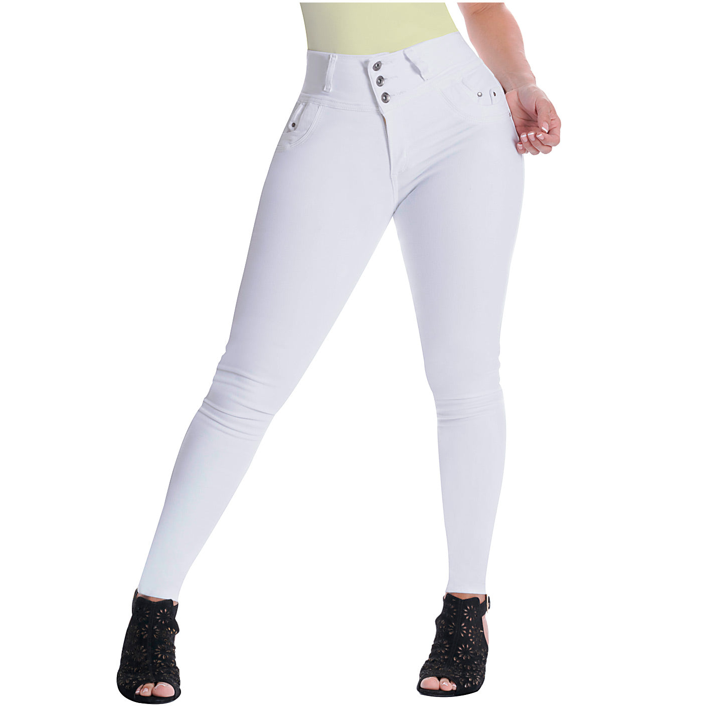 High-Rise Colombian Butt Lifter Skinny Jeans – Sculpting & Stylish