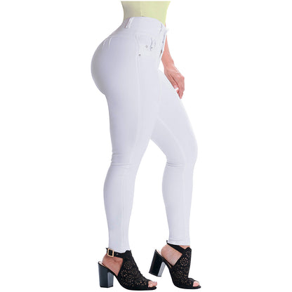 High-Rise Colombian Butt Lifter Skinny Jeans – Sculpting & Stylish