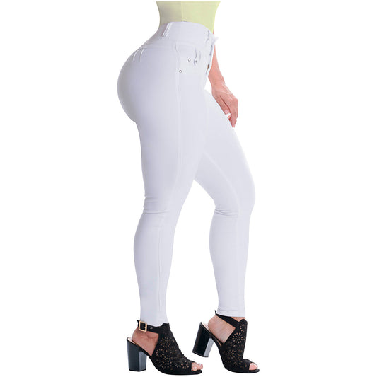 High-Rise Colombian Butt Lifter Skinny Jeans – Sculpting & Stylish