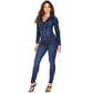 Colombian Denim Jumpsuit for Women – Inner Girdle for Shaping