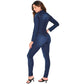 Colombian Denim Jumpsuit for Women – Inner Girdle for Shaping