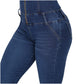 Colombian Denim Jumpsuit with Internal Girdle – Shaping & Slimming Fit