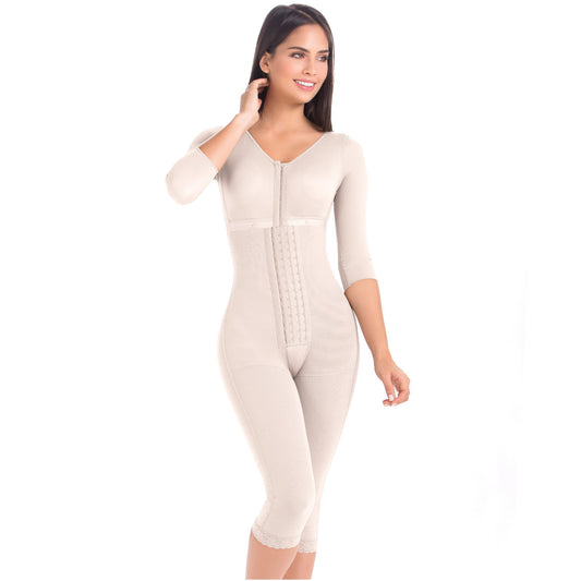 Post-Surgery Full Body Shapewear with Sleeves – Firm Compression