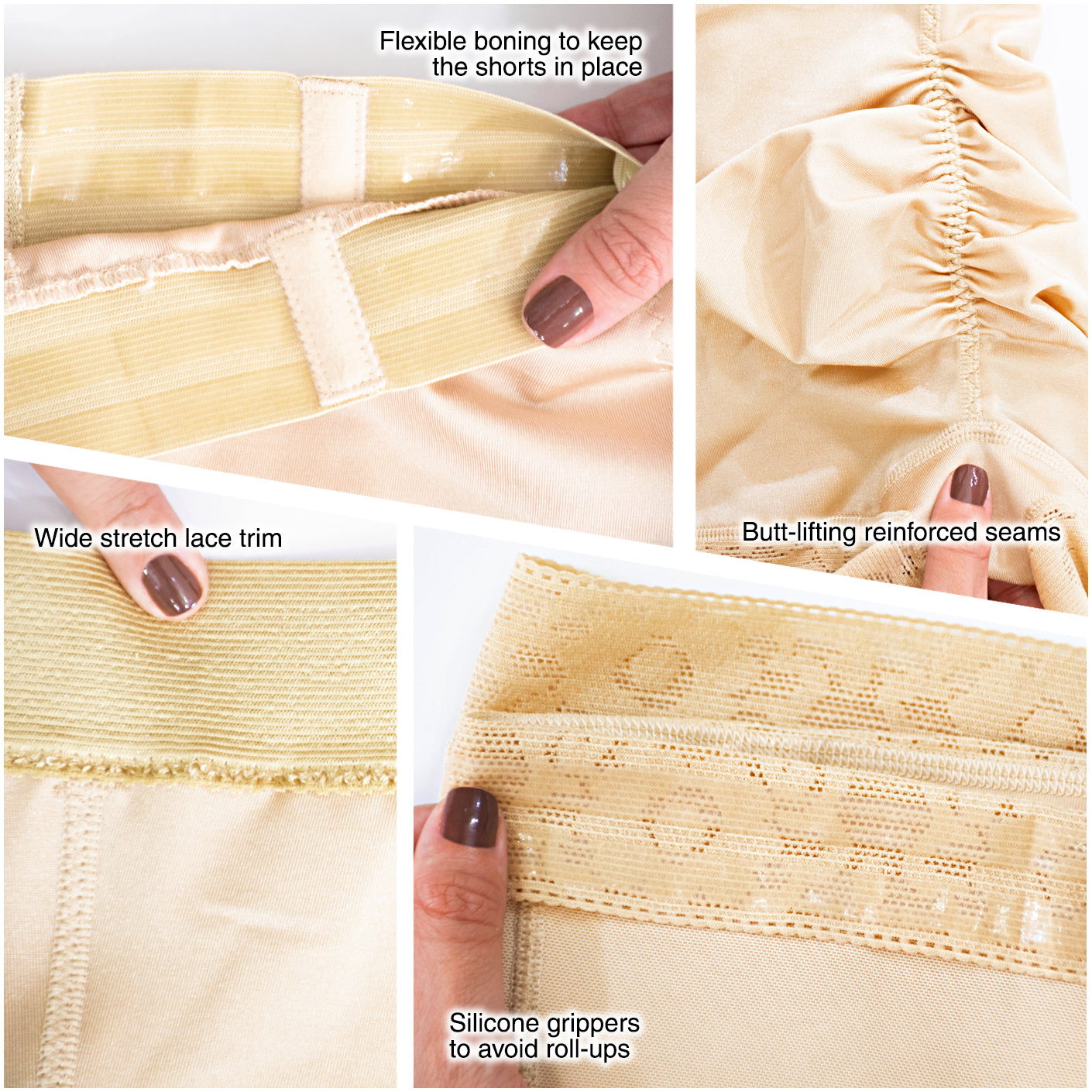 Extra High-Waisted Compression Shorts – Firm Shaping & Support