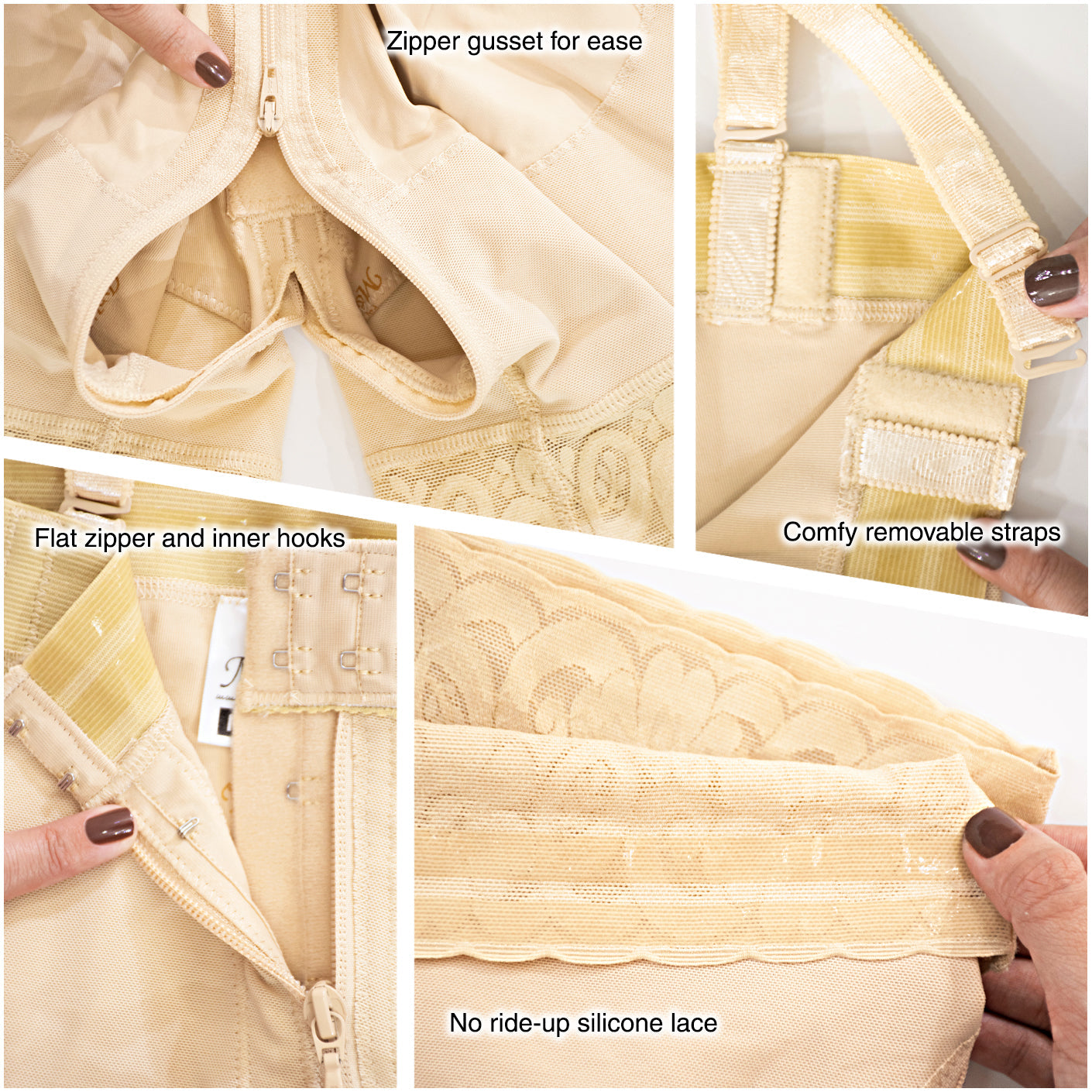 Mid-Thigh Strapless Body Shaper for Women – Firm Powernet Control